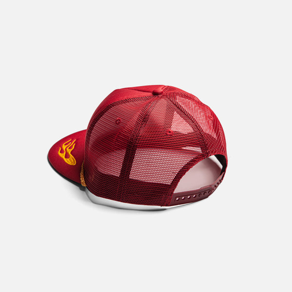フリーホイーラーズ SNAPBACK TRUCKER CAP レッド デゾ限定 全3色【FREE WHEELERS/フリーホイーラーズ】2025SS「Snapback