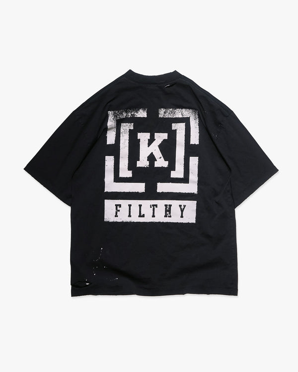 333 mm Ripper Washed Black T-Shirt | KREW