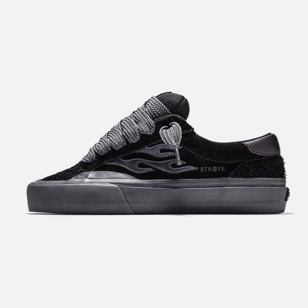 STRAYE LOGAN PUFF 27cm ローガン スケボー ストレイ STRAYE Logan Puff Blackout Hairy Suede + Suede low-top skate