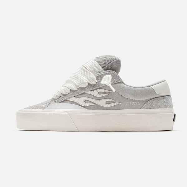 STRAYE LOGAN PUFF 27cm ローガン スケボー ストレイ STRAYE Logan Puff Blue Hairy Suede + Canvas low-top skate shoe