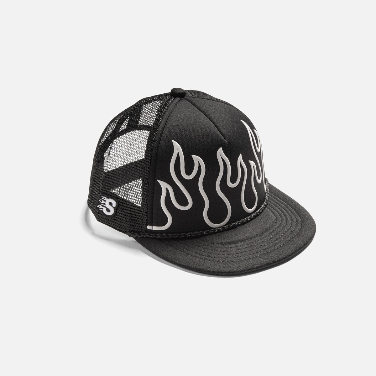 FUEGO KIDS TRUCKER CAP - BLACK / FRONT