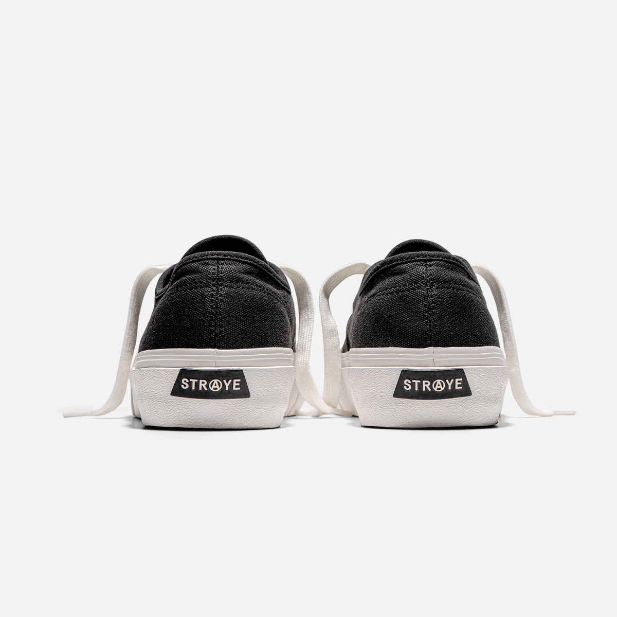 STRAYE Gower Graphite – back heel view skate sneaker