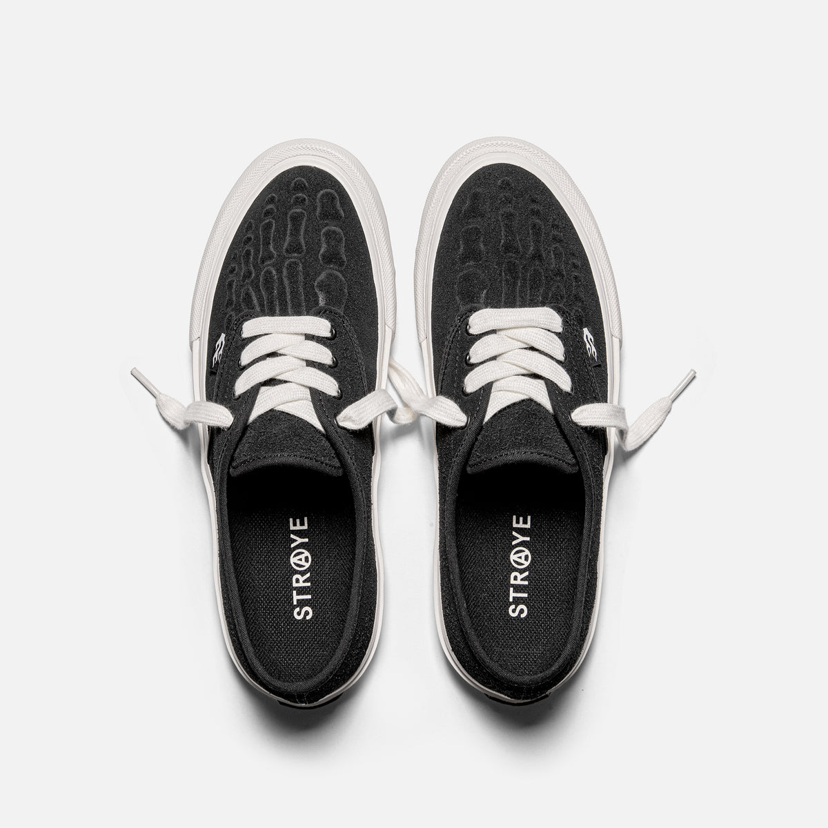 STRAYE Gower Graphite Bones – top view with cushioned insole