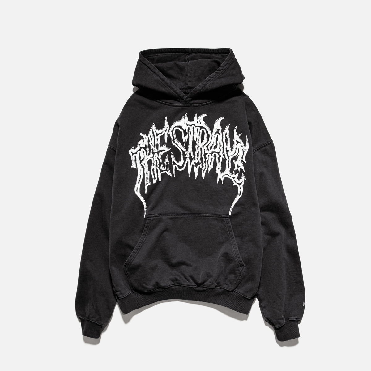METAL HOODIE - WASHED BLACK | Front