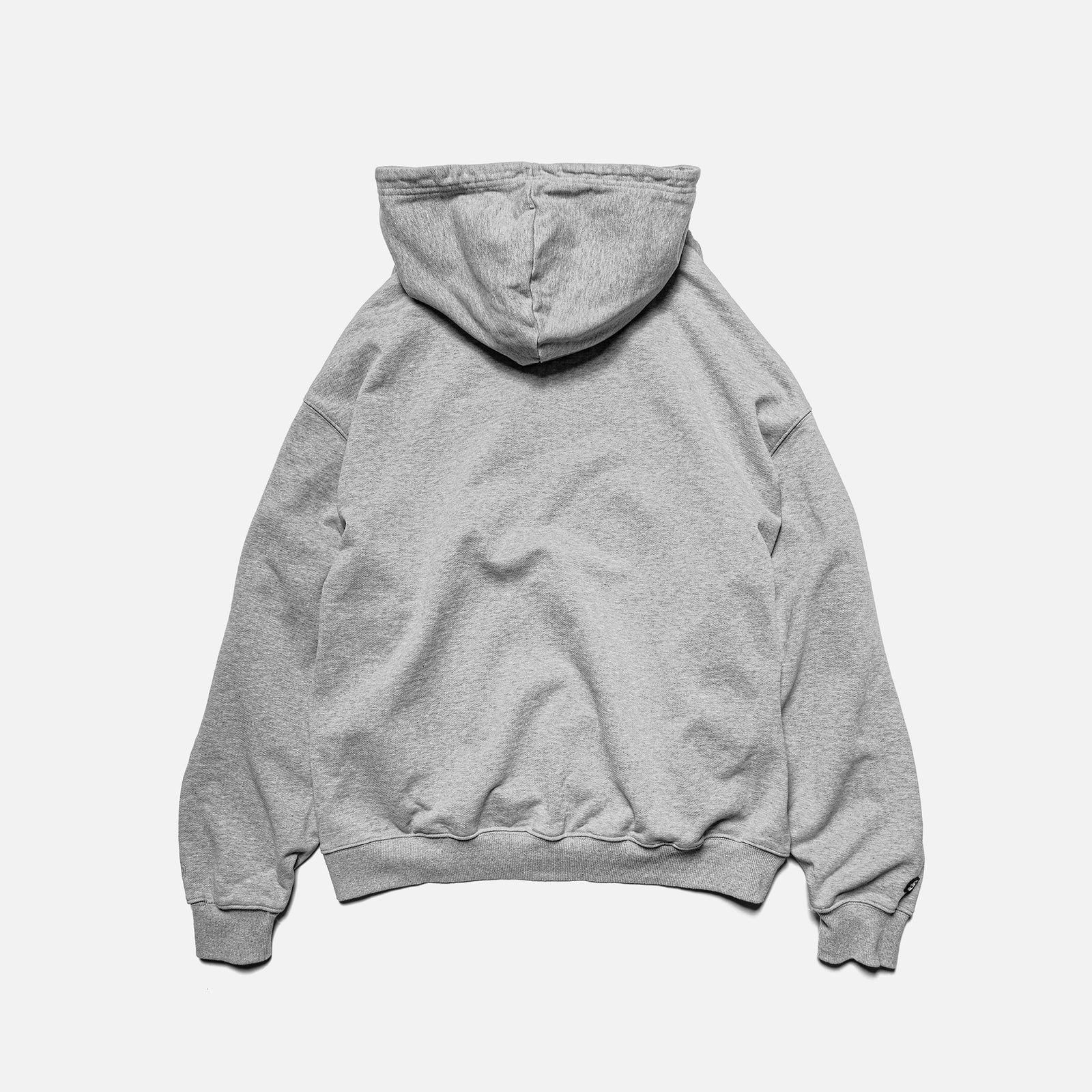 STRAYE x KREW MINI Hoodie Heather Grey — heavyweight cotton hoodie