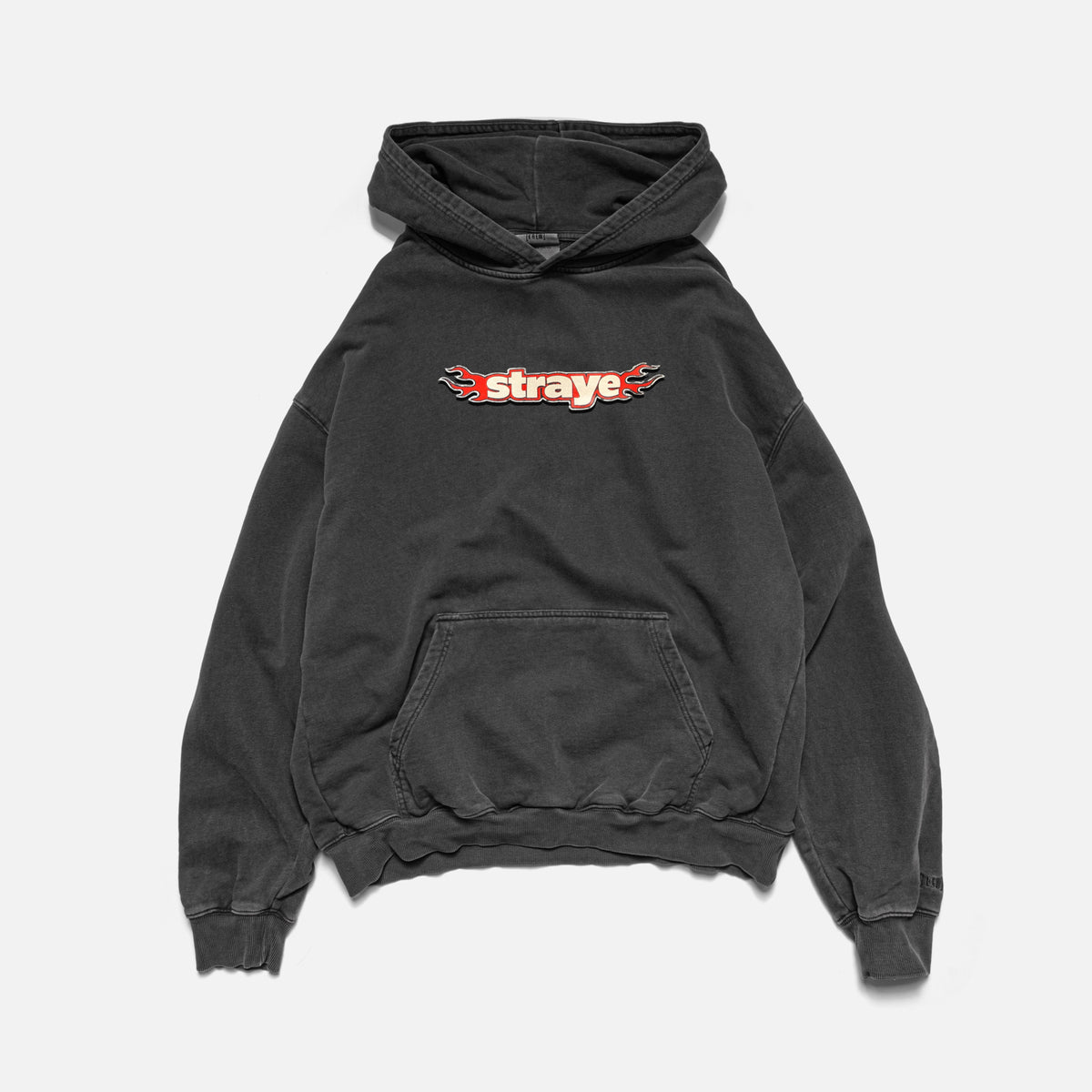 WINGS HOODIE - FADED BLACK | Front