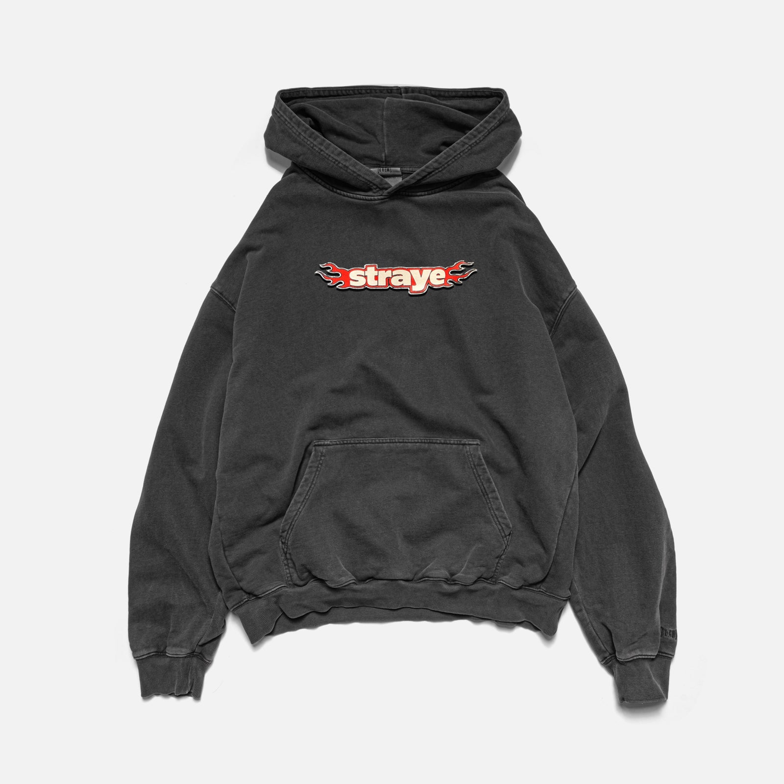 WINGS HOODIE - FADED BLACK | Front