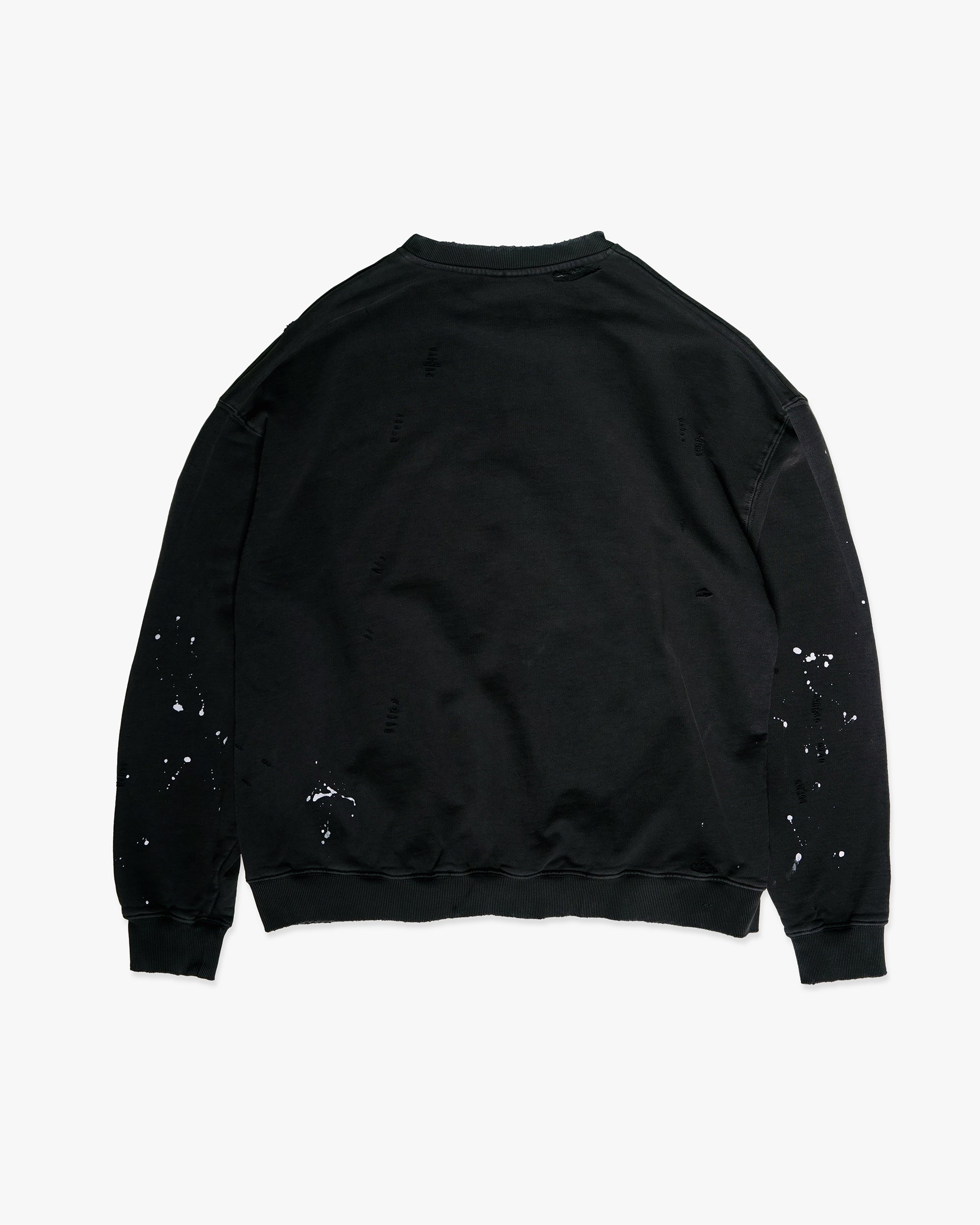 Washed black crewneck sweatshirt – KREW Ripper