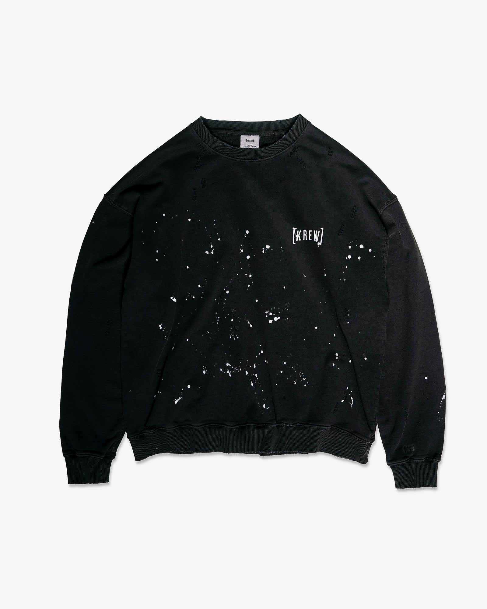 Washed black crewneck sweatshirt – KREW Ripper