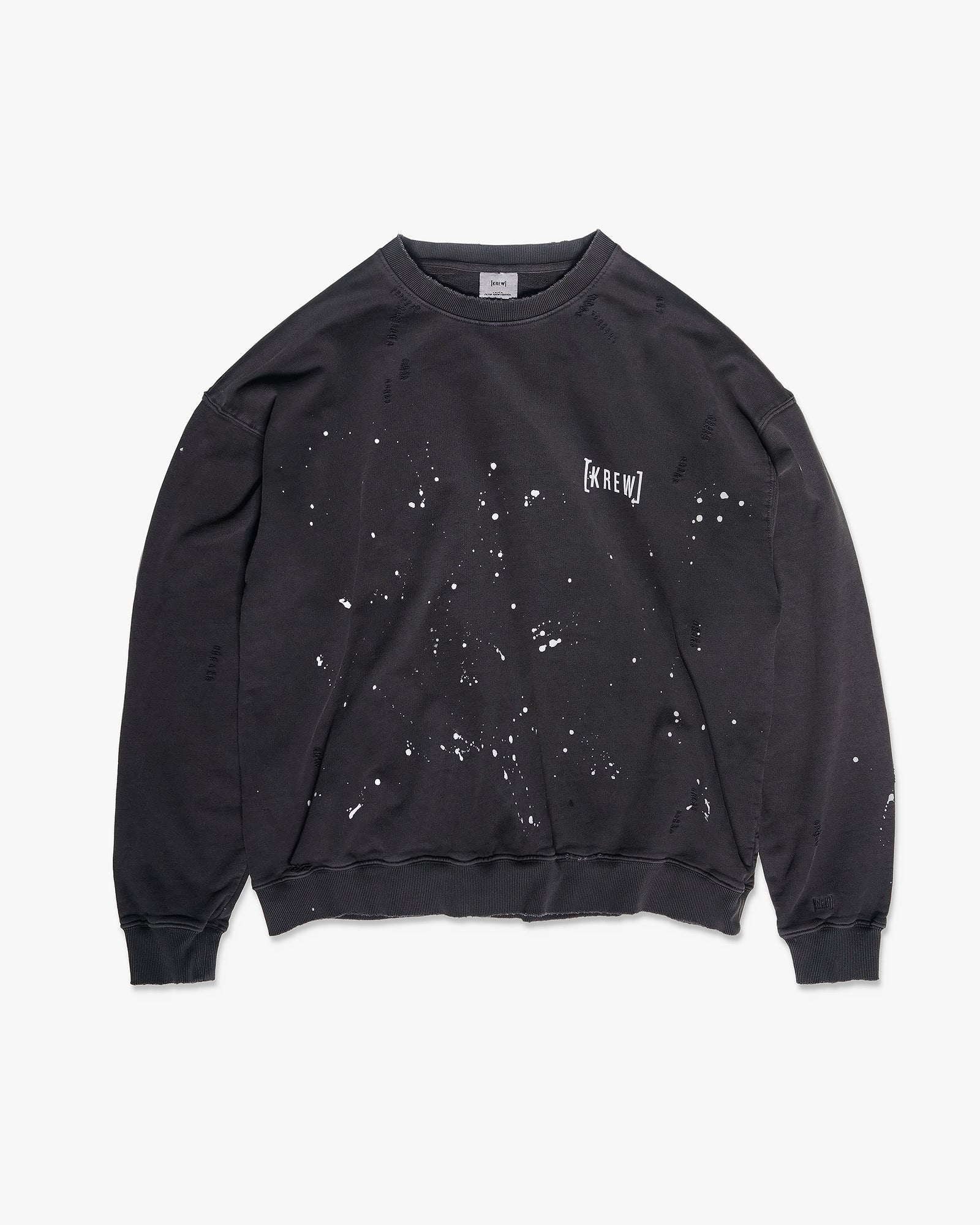 Faded black crewneck sweatshirt – KREW Ripper
