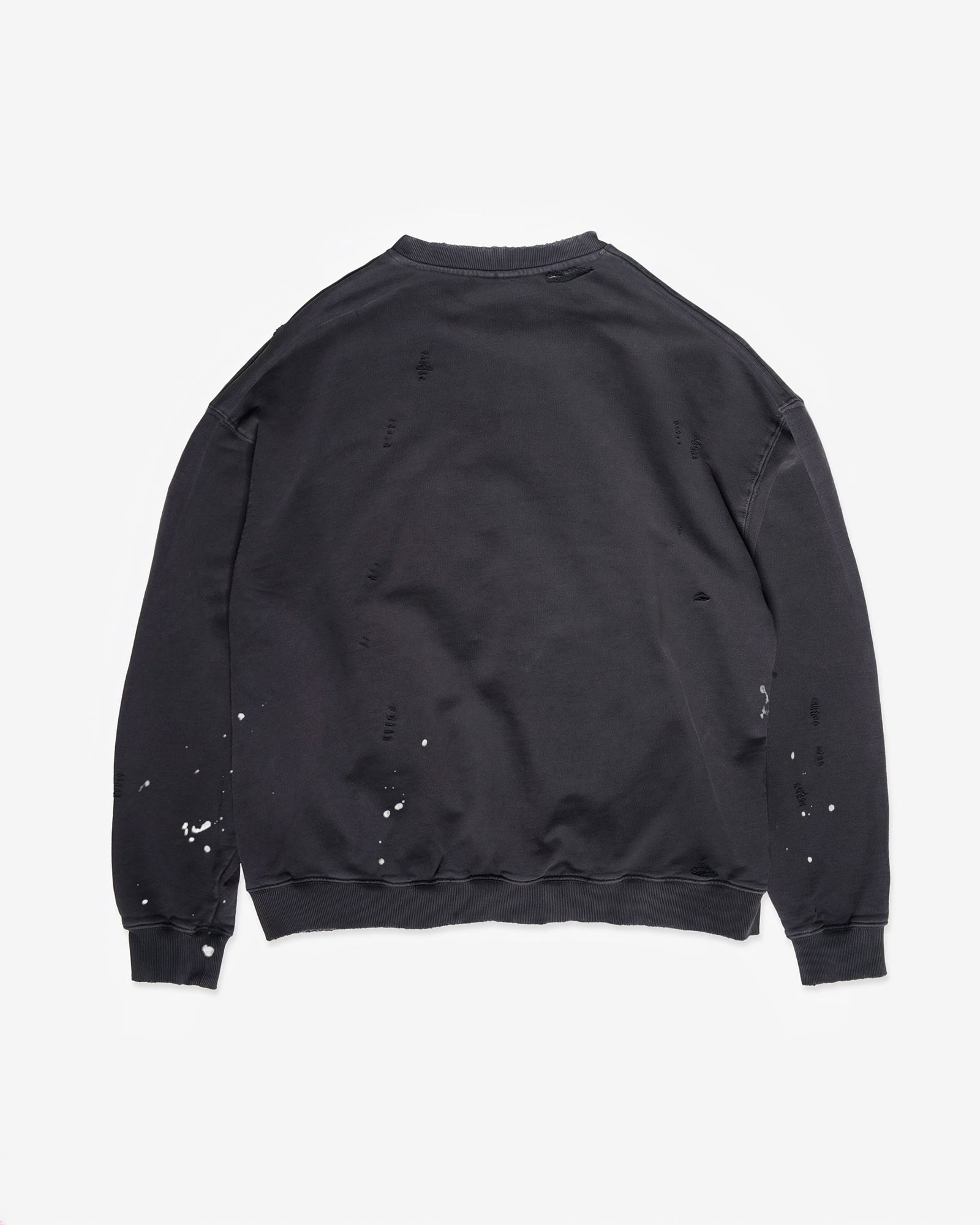 RIPPER CREWNECK - FADED BLACK } Front