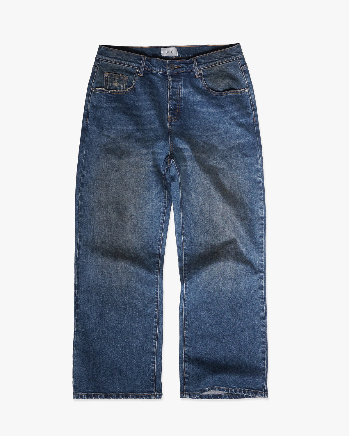 Used blue loose fit jeans – KREW K-Loose