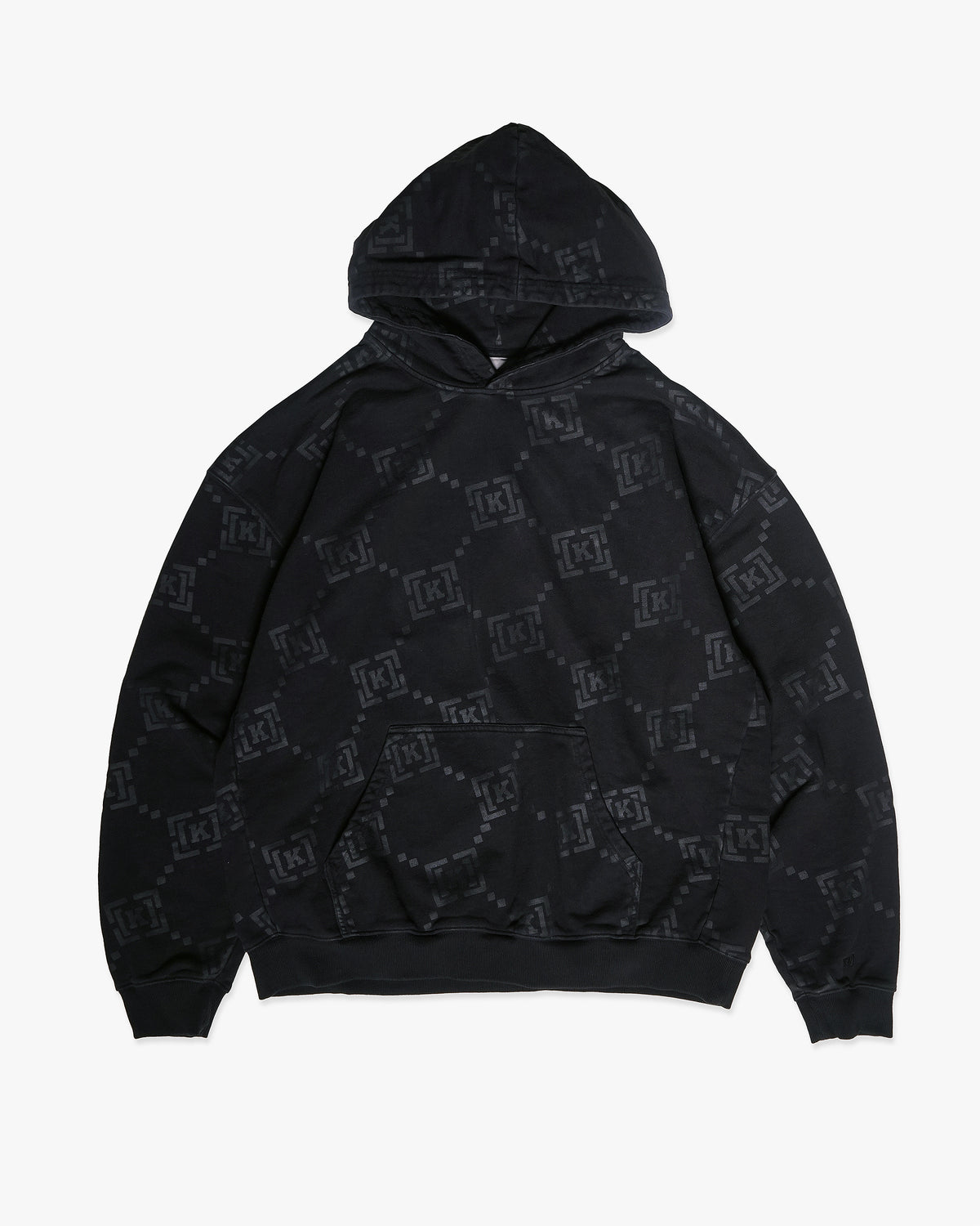 Pullover hoodie – KREW Repeat Hoodie - Washed Black