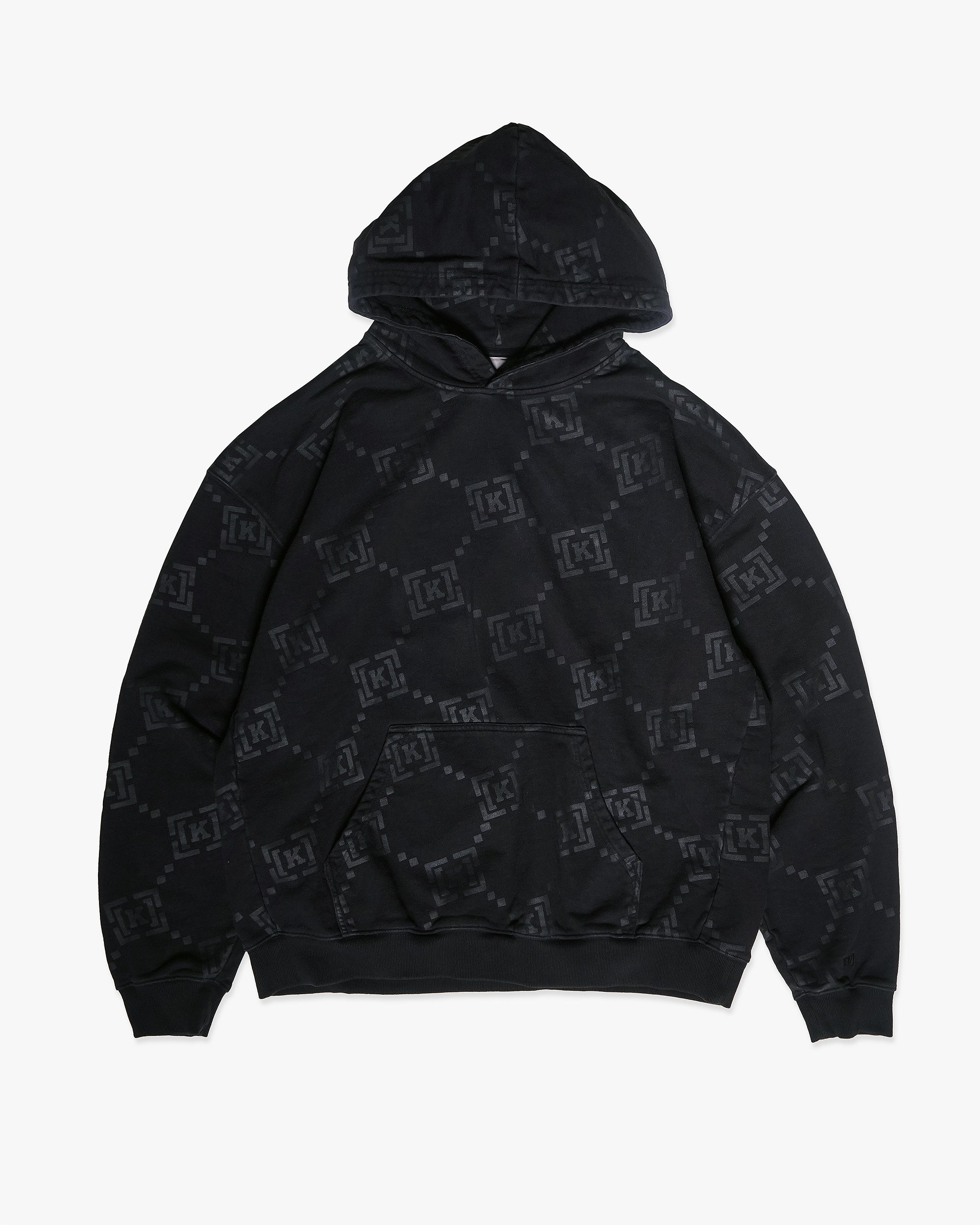 Pullover hoodie – KREW Repeat Hoodie - Washed Black
