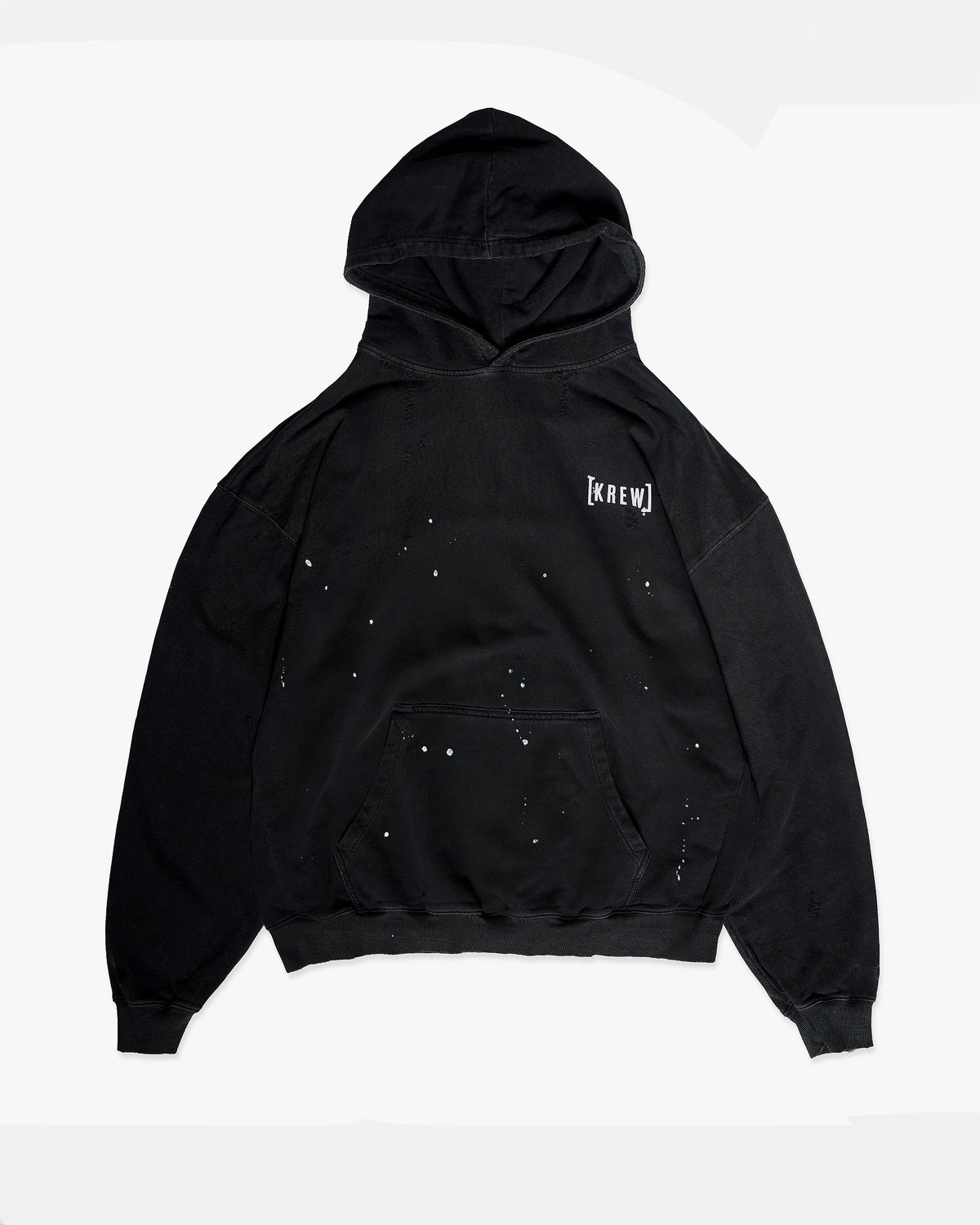 RIPPER HOODIE - WASHED BLACK | Front
