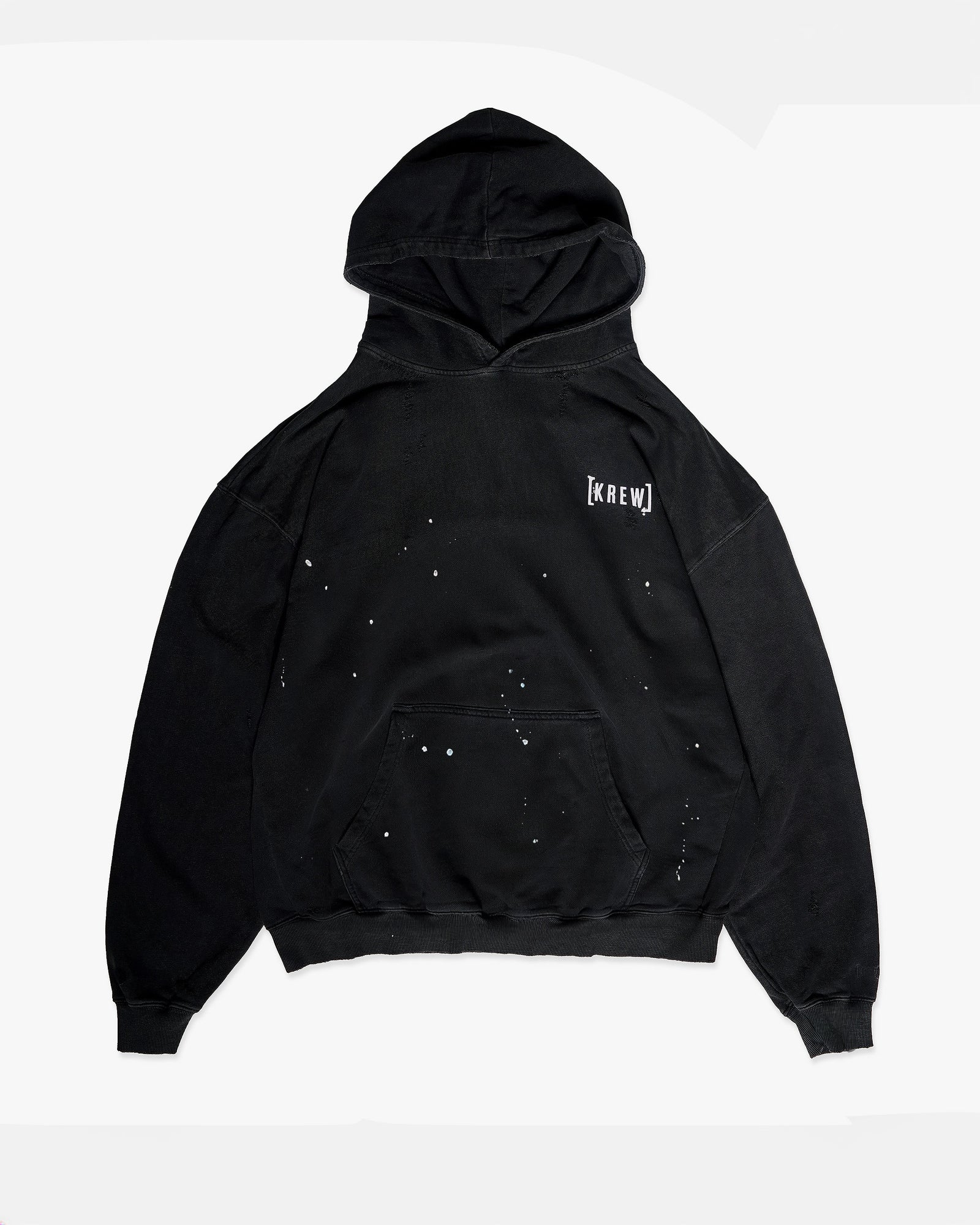 RIPPER HOODIE - WASHED BLACK | Front