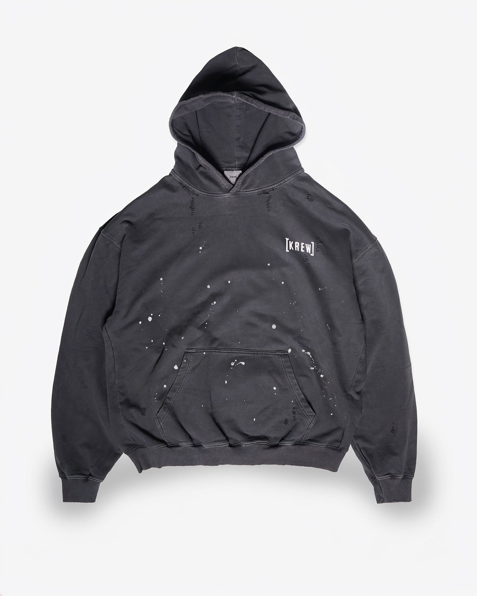 RIPPER HOODIE - FADED BLACK | Front