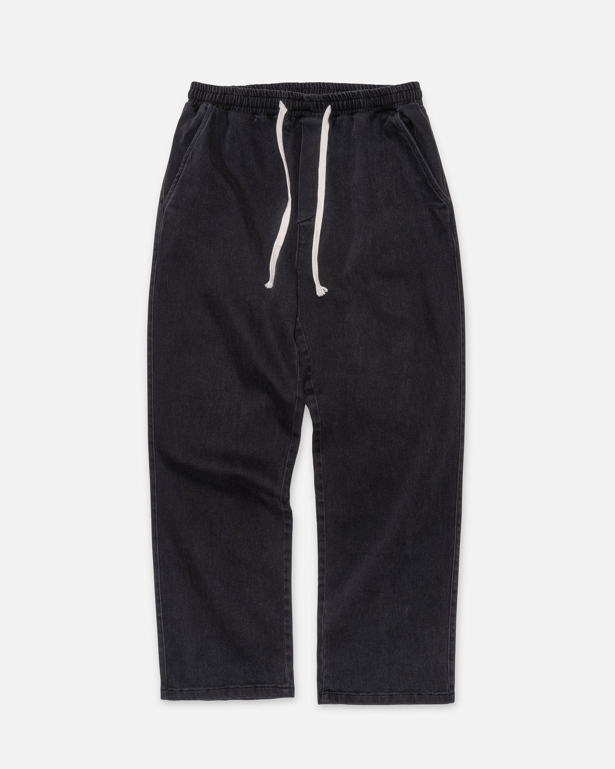 K-LOOSE TROUSERS - BLACK / FRONT