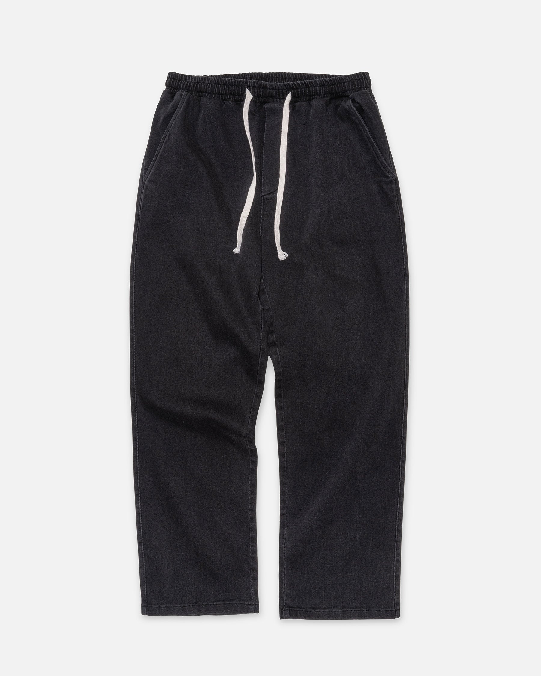 K-LOOSE TROUSERS - BLACK / FRONT