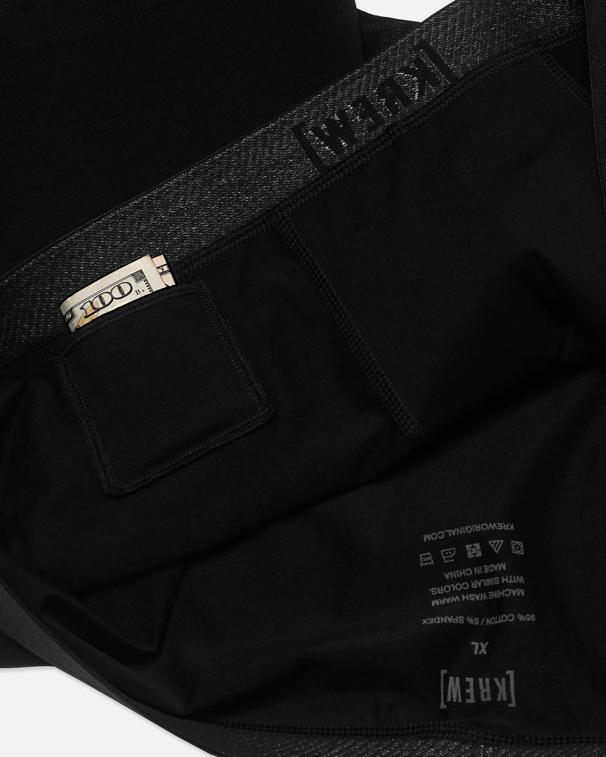 Black cotton stretch briefs – KREW 55MM