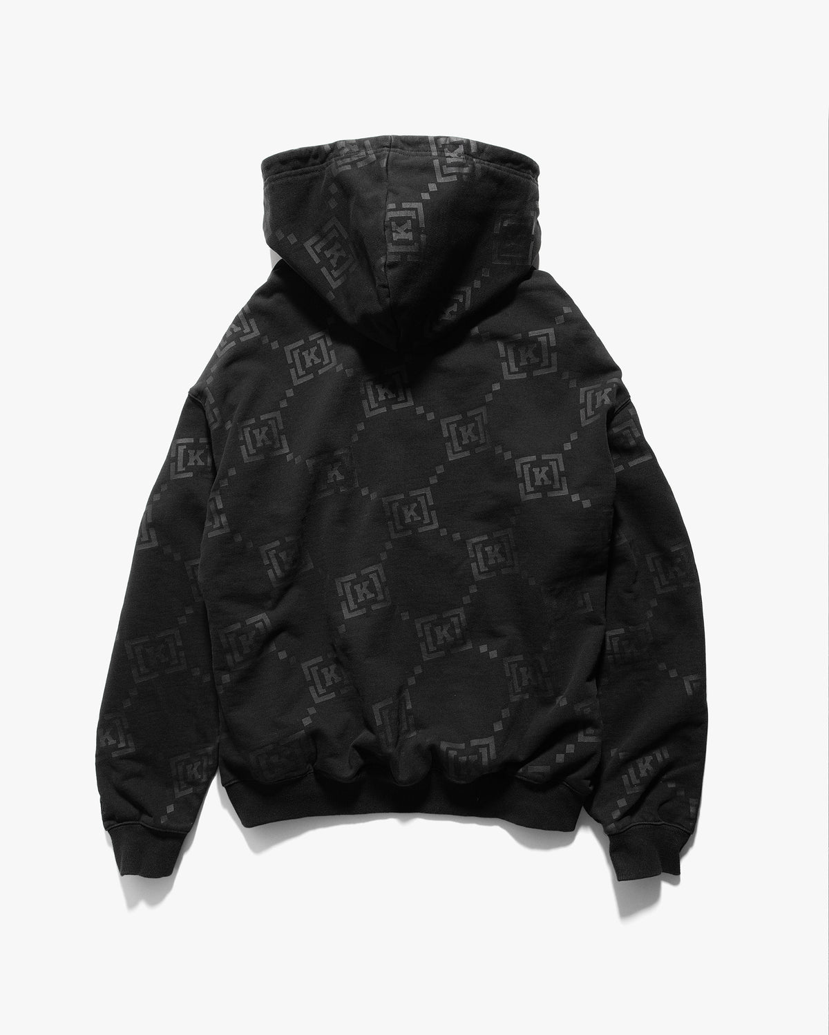 REPEAT HOODIE - WASHED BLACK | BACK