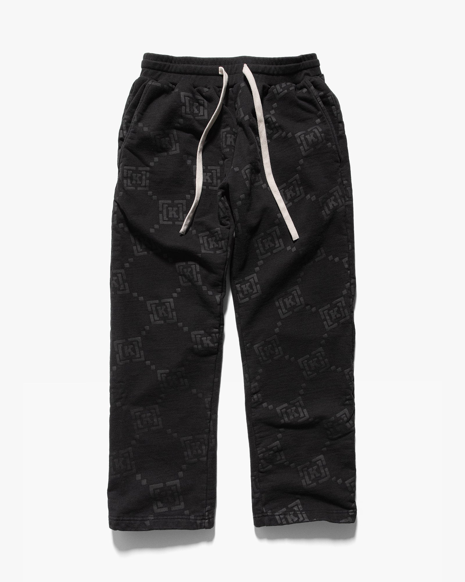 K-LOOSE SWEATS - REPEAT BLACK | FRONT