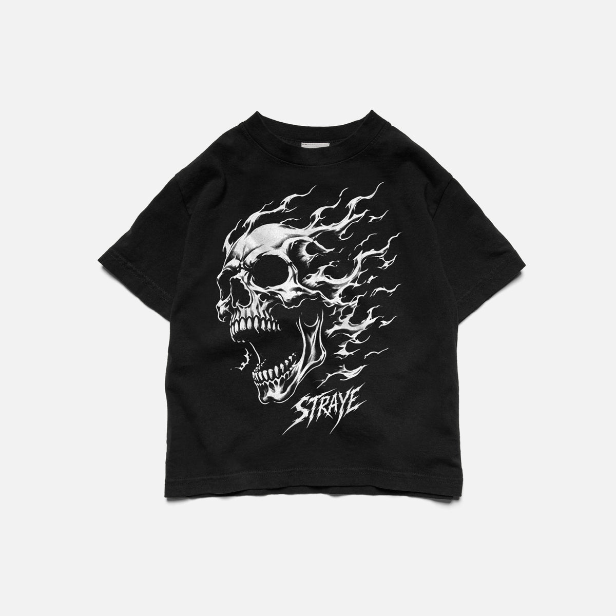 KIDS BURNOUT S/S - WASHED BLACK | Back View