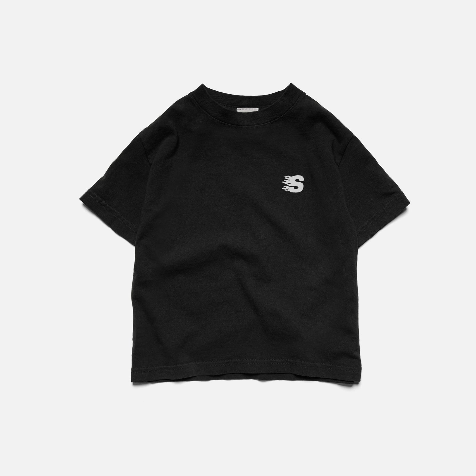 KIDS MINI S/S - WASHED BLACK | Front View