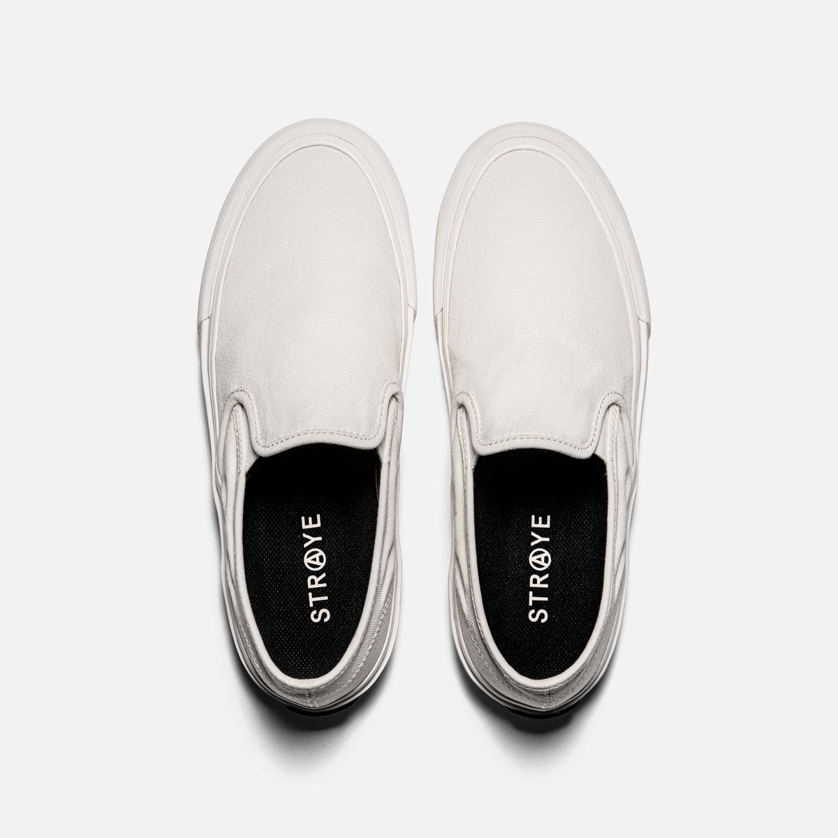 STRAYE Lenox Cream Bevel –  top view with cushioned insole