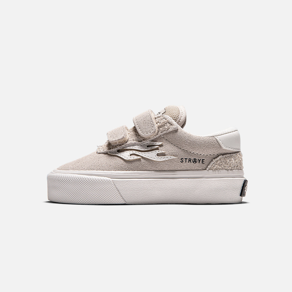 Lil Fuego Cream Kids' Low-Top Skate Shoes | STRAYE