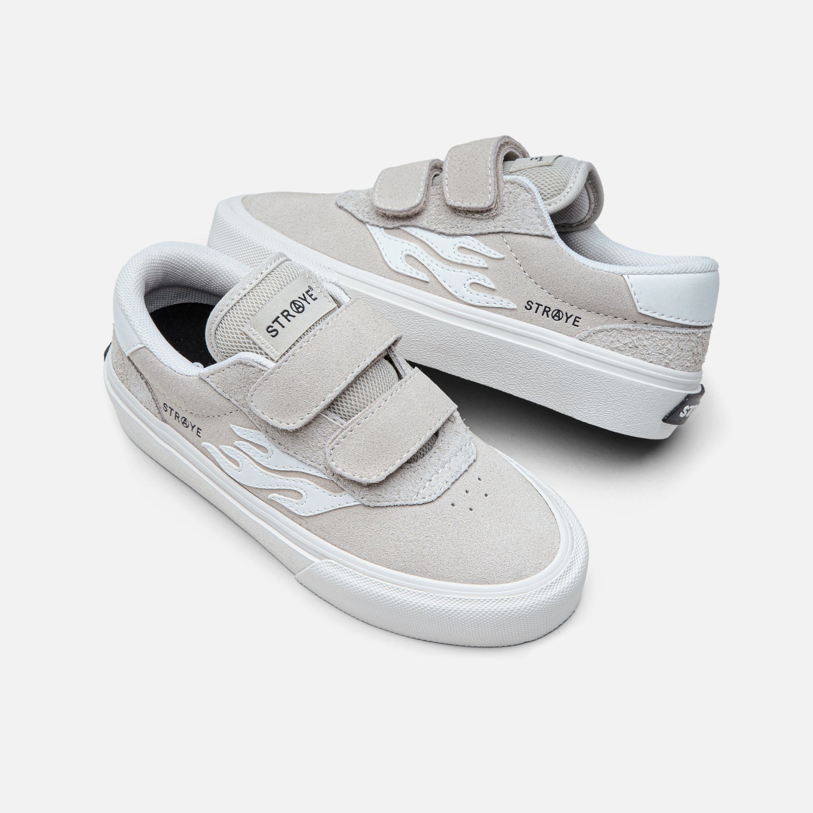 STRAYE Lil Fuego Cream – side view low-top skate sneaker