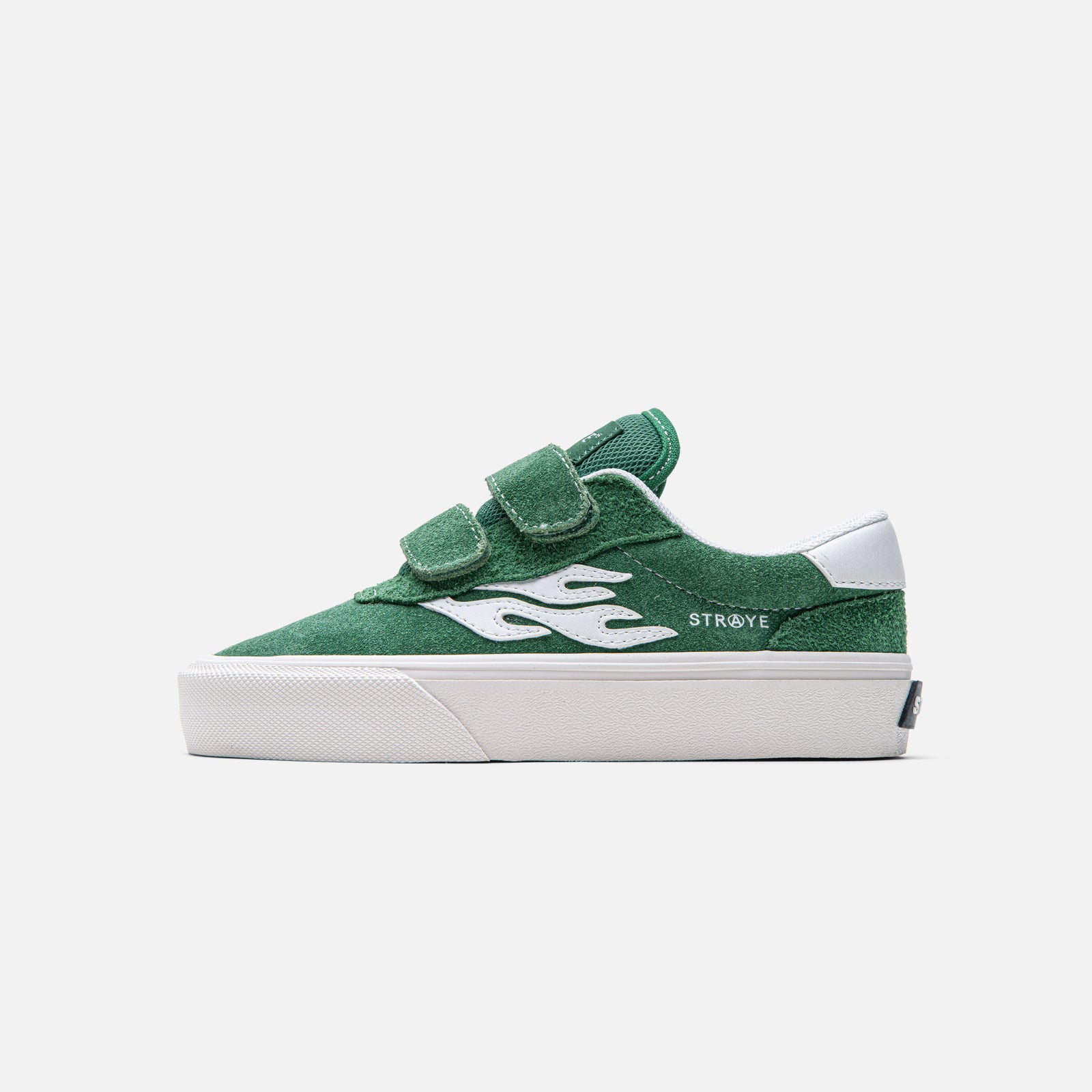 STRAYE Lil Fuego Forest – side view low-top skate sneaker
