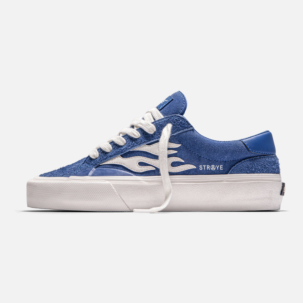 Blue suede skate shoes on sale