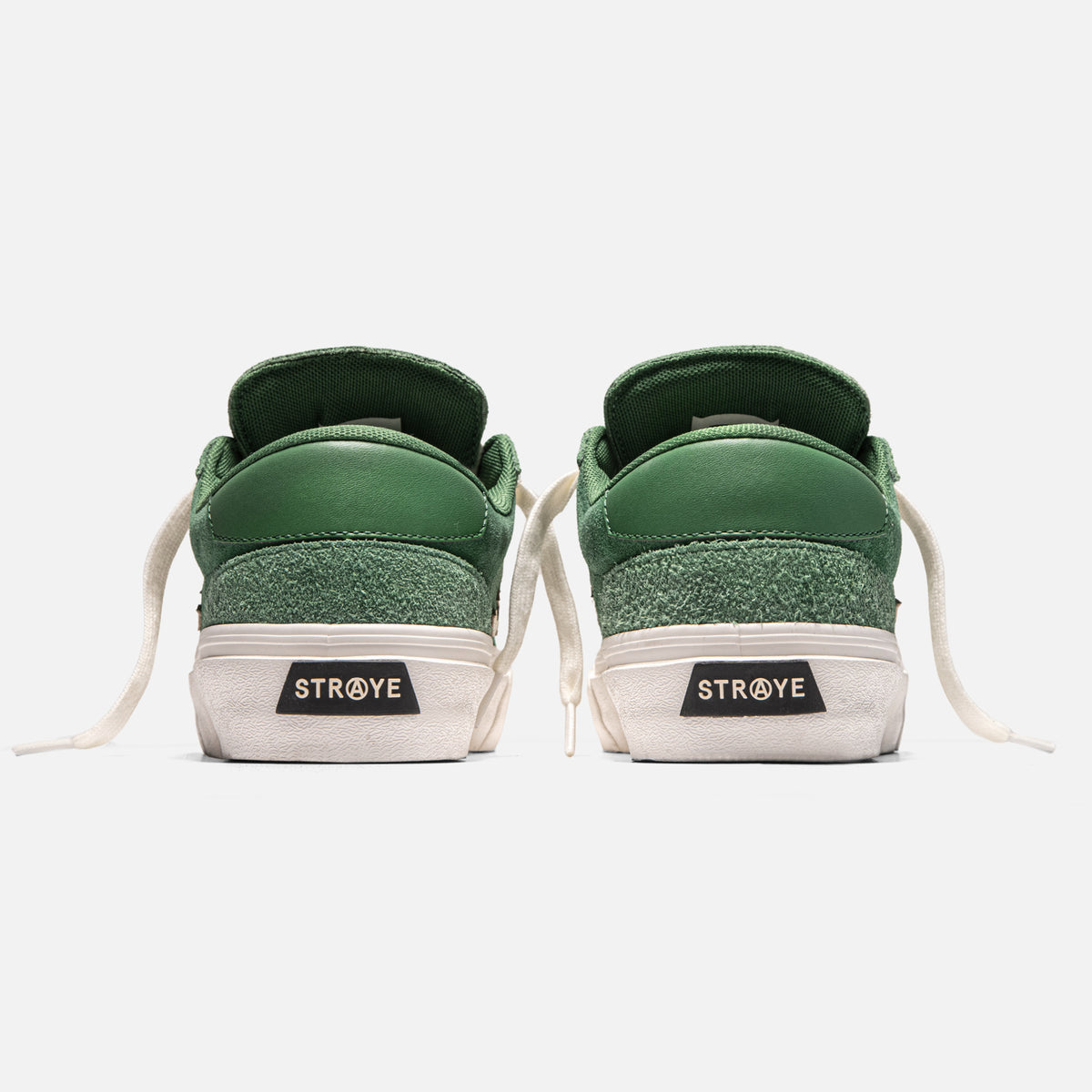 STRAYE Logan Forest Flame – back heel view skate sneaker