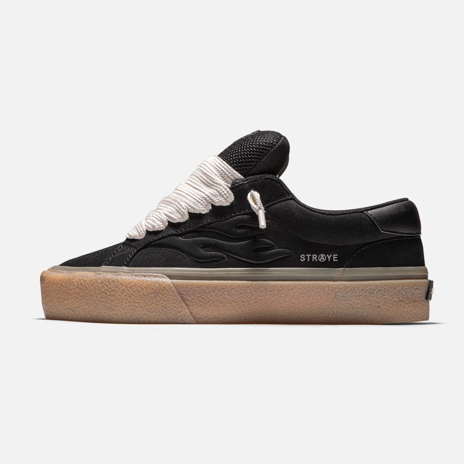 LOGAN PUFF - BLACK CREPE | Side View