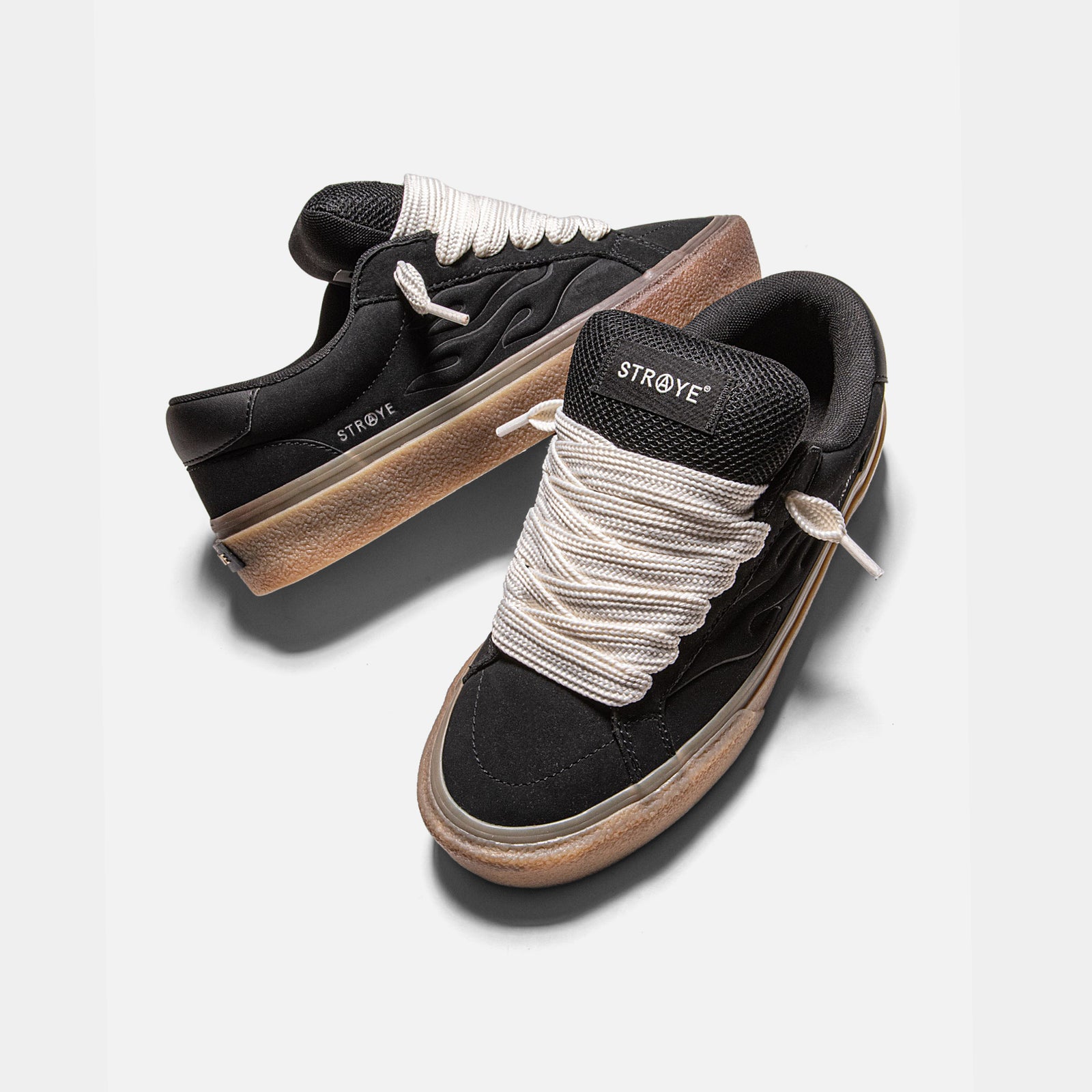 LOGAN PUFF - BLACK CREPE | Side View