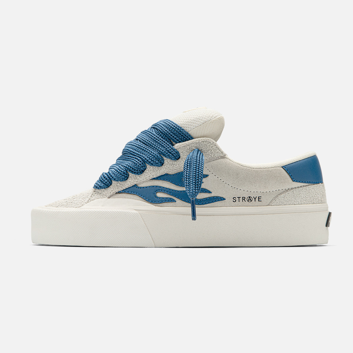 LOGAN PUFF - BLANCO BLUE | SIDE VIEW