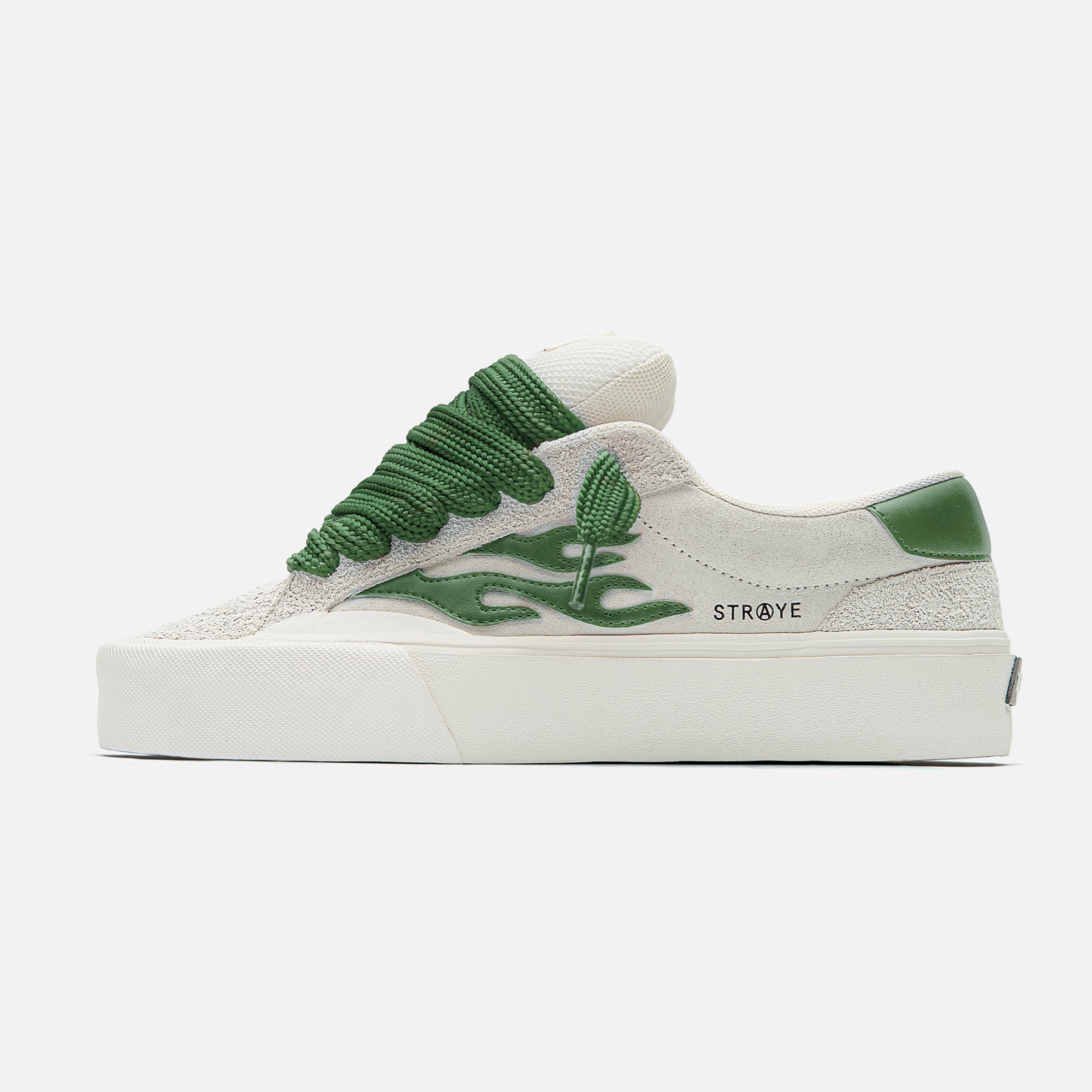 LOGAN PUFF - BLANCO GREEN | SIDE VIEW