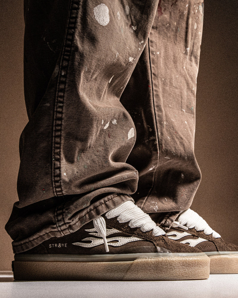 LOGAN PUFF - BROWN CREPE