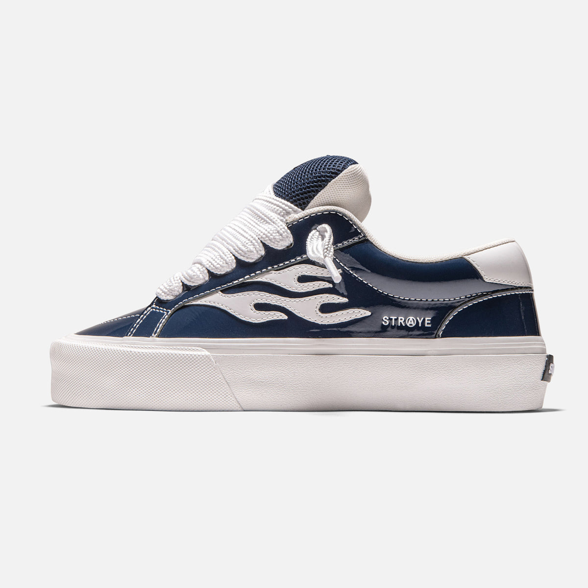 LOGAN PUFF - GLOSSY NAVY | Side View