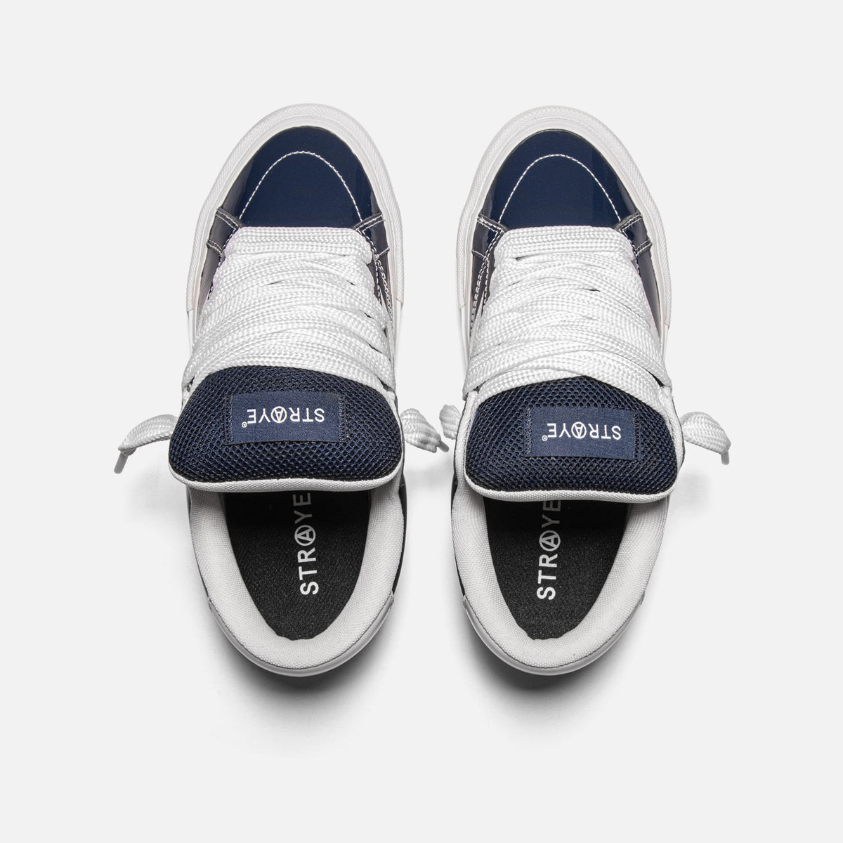 LOGAN PUFF - GLOSSY NAVY | Top View