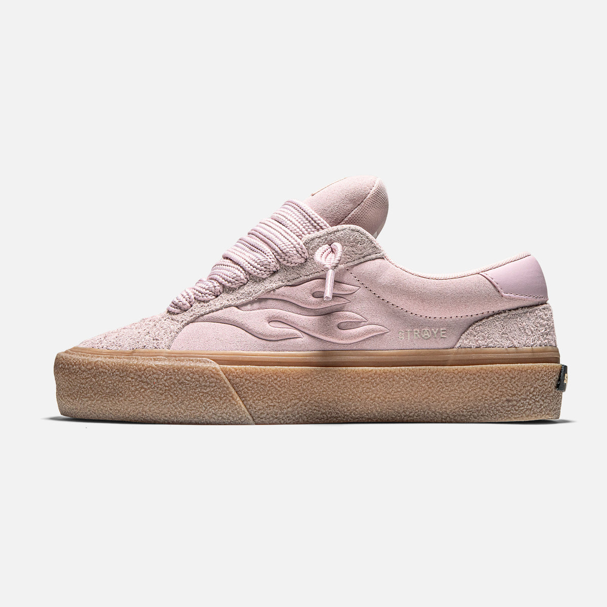 LOGAN PUFF - PINK CREPE | Side View