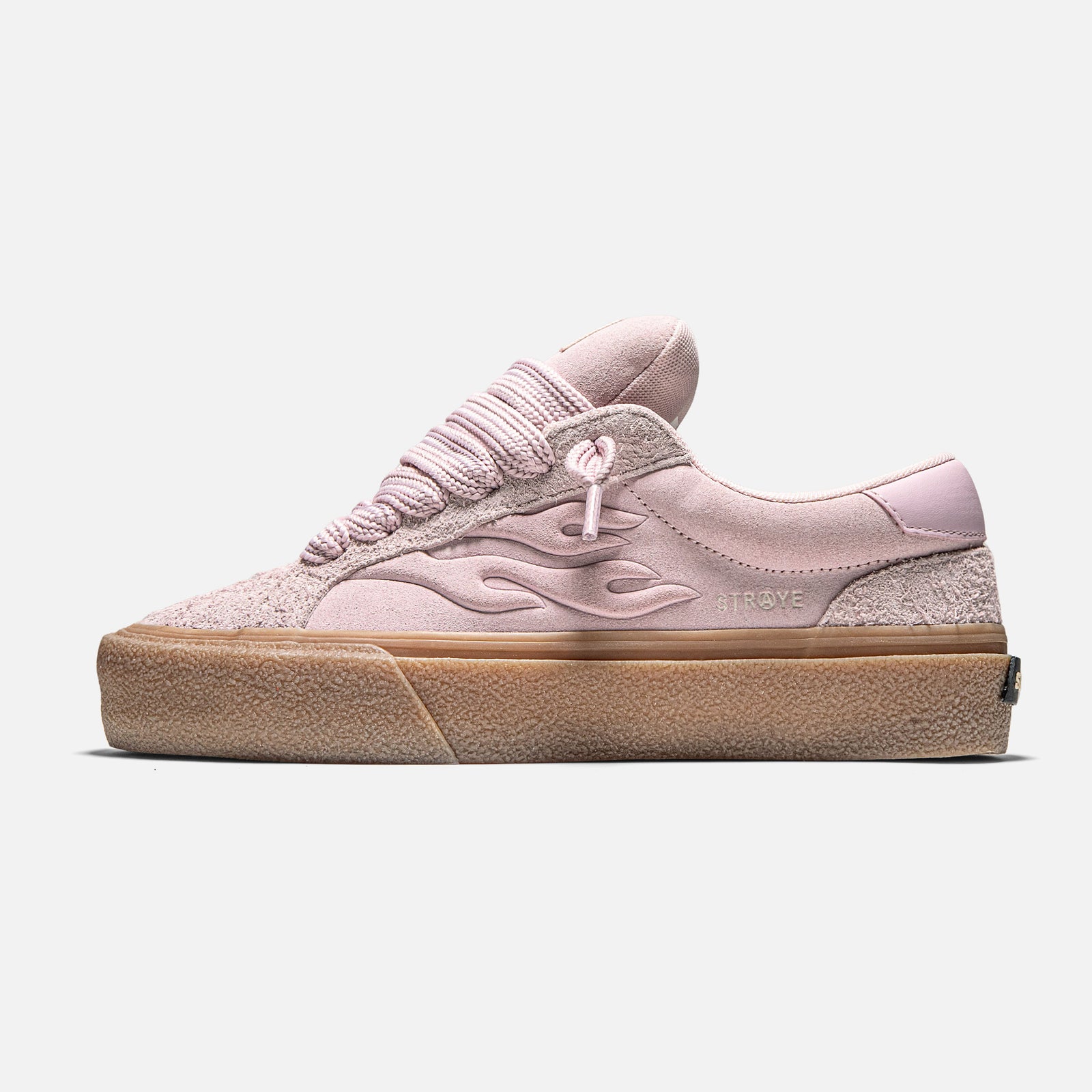 LOGAN PUFF - PINK CREPE | Side View