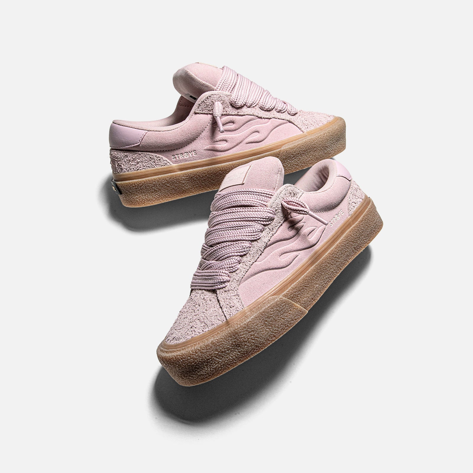 LOGAN PUFF - PINK CREPE | Side View