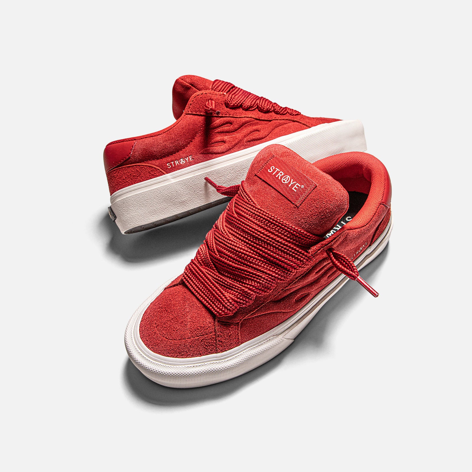 LOGAN PUFF - RED BEVEL | Side View