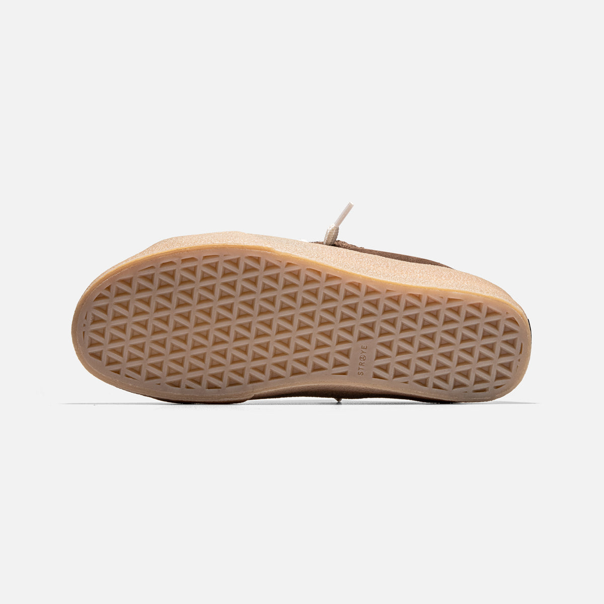 STRAYE Logan Puff Brown Crepe – side bottom low-top skate sneaker
