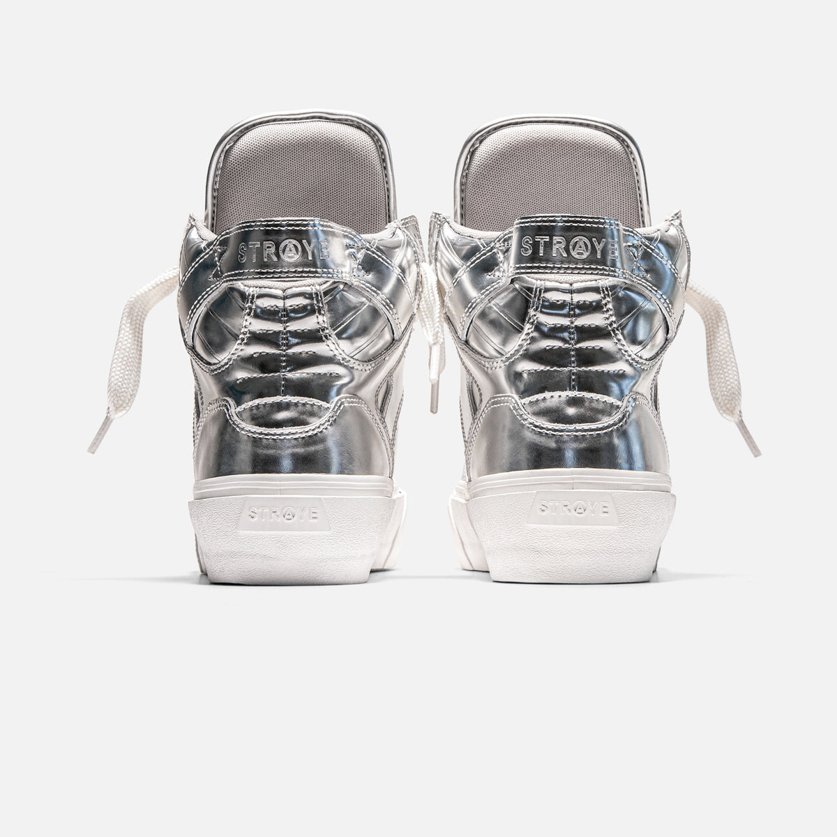 STRAYE SKTP.01 Chrome – back heel view skate sneaker