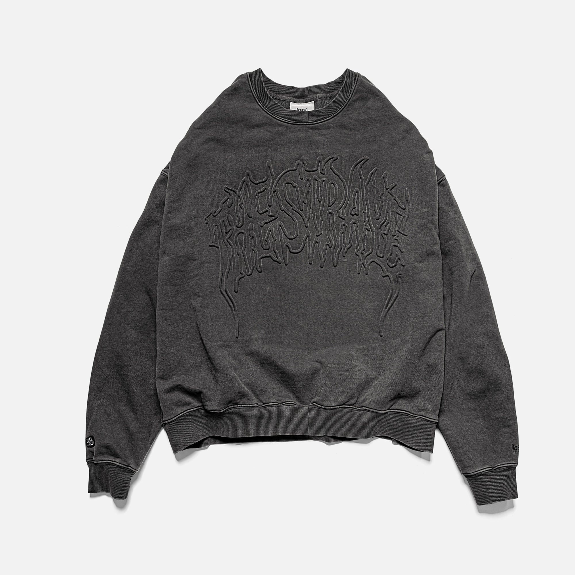 METAL CREWNECK - VINTAGE BLACK | FRONT