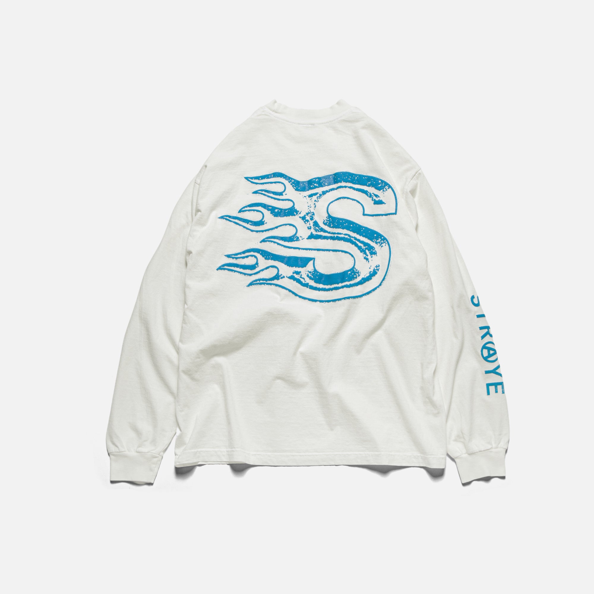 BLAZE L/S TEE - VINTAGE WHITE BLUE