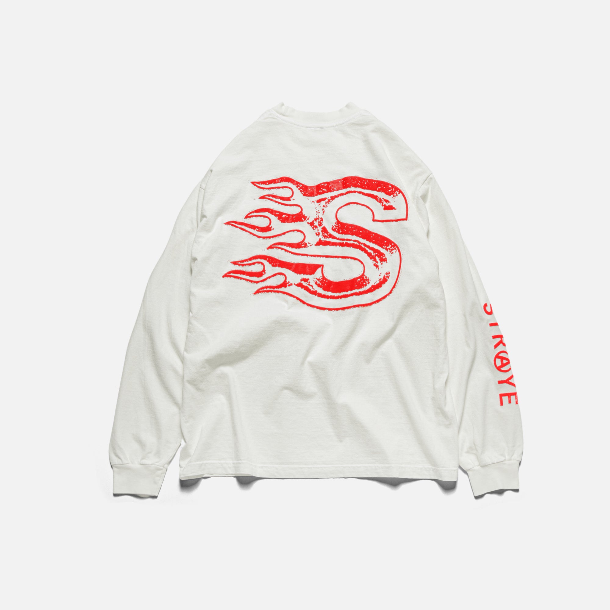 BLAZE L/S TEE - VINTAGE WHITE RED